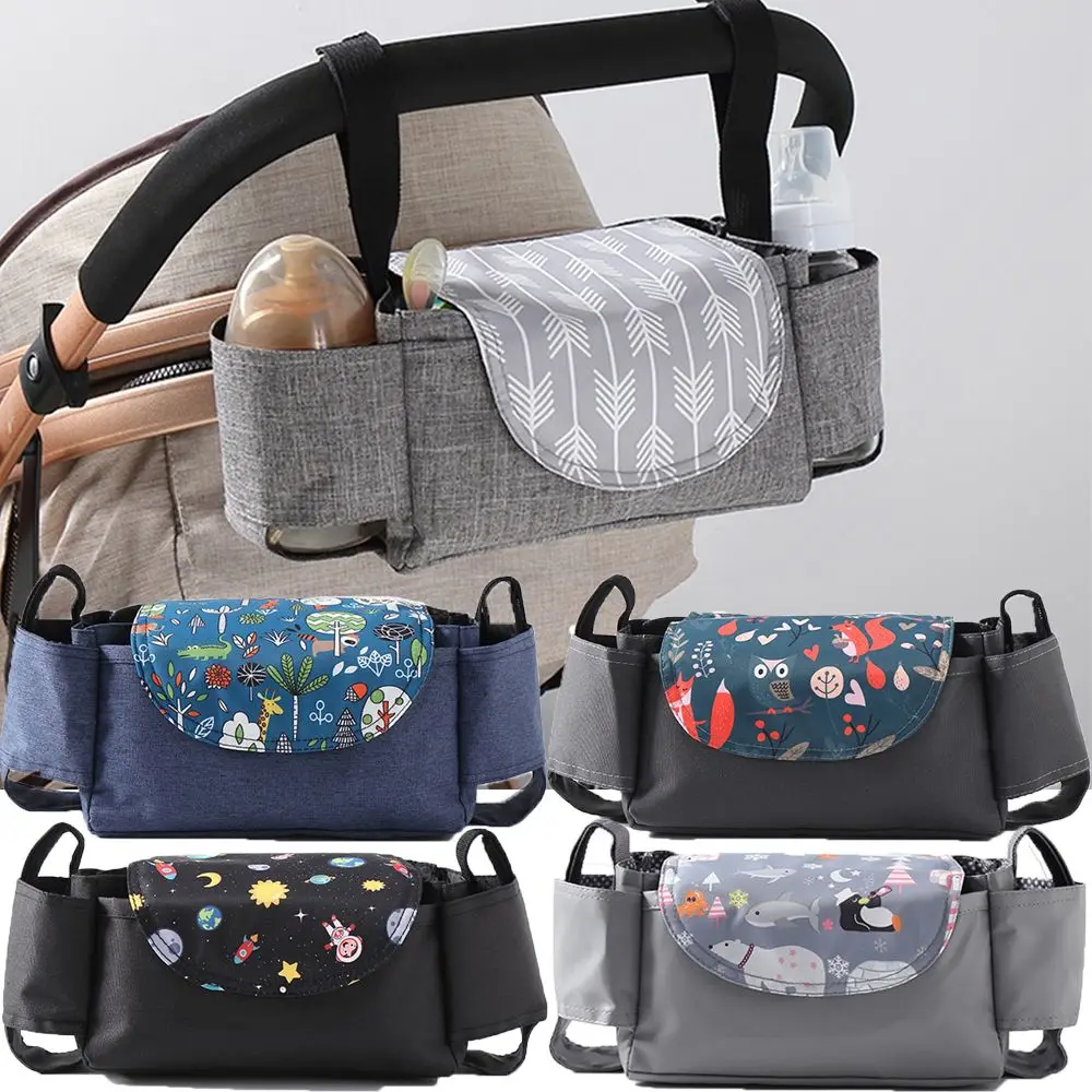 

Carriage Infant Nappy Bags Pram Buggy Mummy Bag Baby Pram Organizer Stroller Storage Bag Stroller Cup Holder Bottle Holder