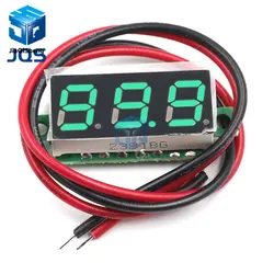 2pin 0,28 Zoll Rot Blau Digital LED Mini Display Modul DC 2,5 V-30V Voltmeter Spannung Tester Panel Meter Gauge Motorrad auto