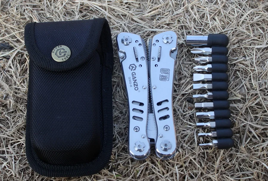 Imagem -05 - Ganzo-multifuncional Camping Outdoor Multitool Alicate Dobrável com Bits Multi Knife Ferramentas Edc Ferramentas de Bolso Portáteis G302h