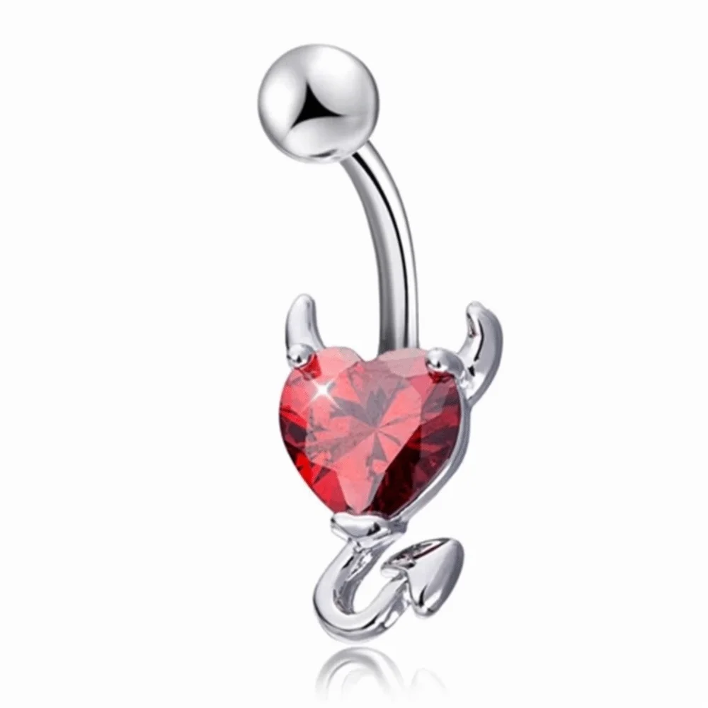 Elegant Crystal Ball Belly Button Rings Copper Assorted Colors Gem Navel Piercing Stylish Zircon Shiny Body Jewelry Accessories