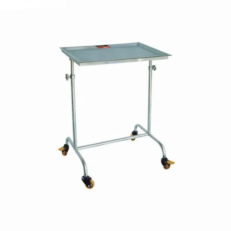 BR-SOT04 Height Adjustable Hospital Tray Stand With Post Mayo Trolley