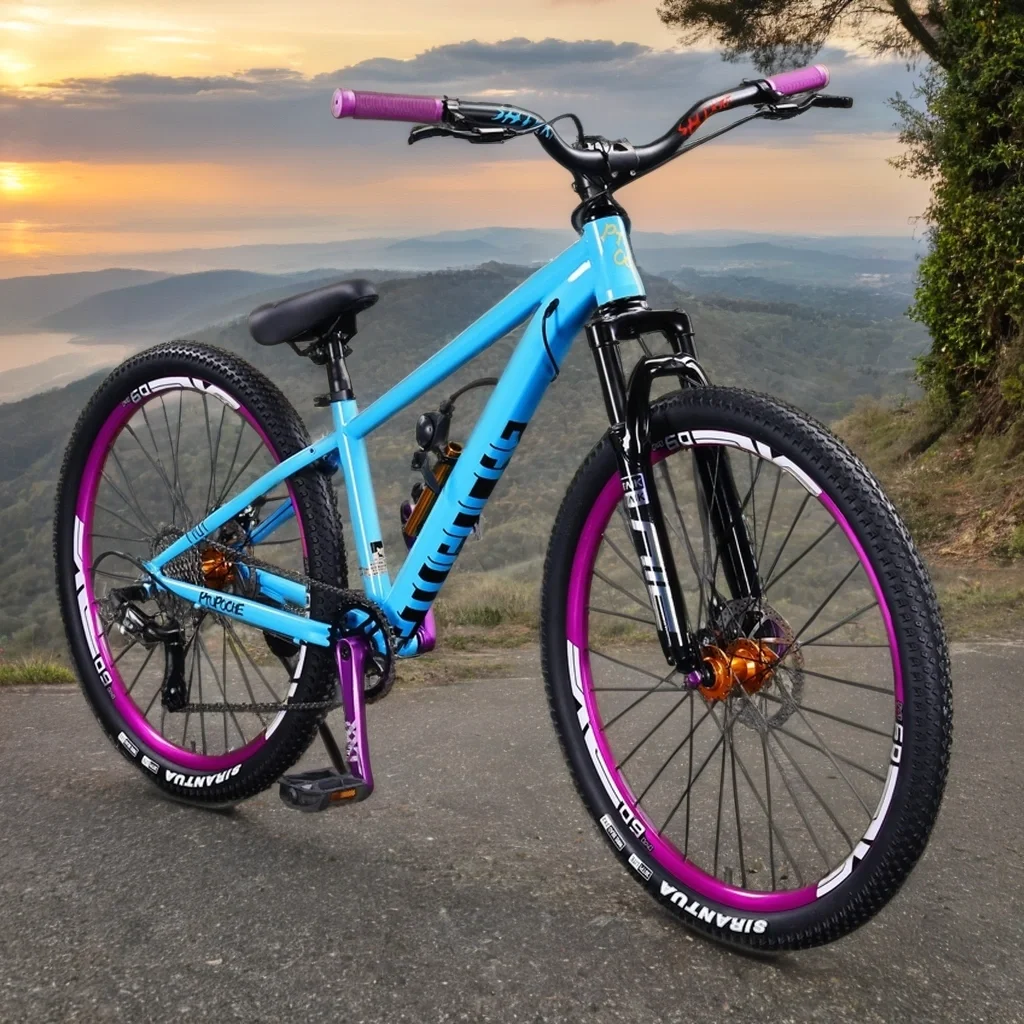 Mtb 초경량 더트 자전거, 충격 흡수 8 단 다운힐 자전거, 듀얼 디스크 브레이크, BMX 자전거, 청소년 학생, 26 인치