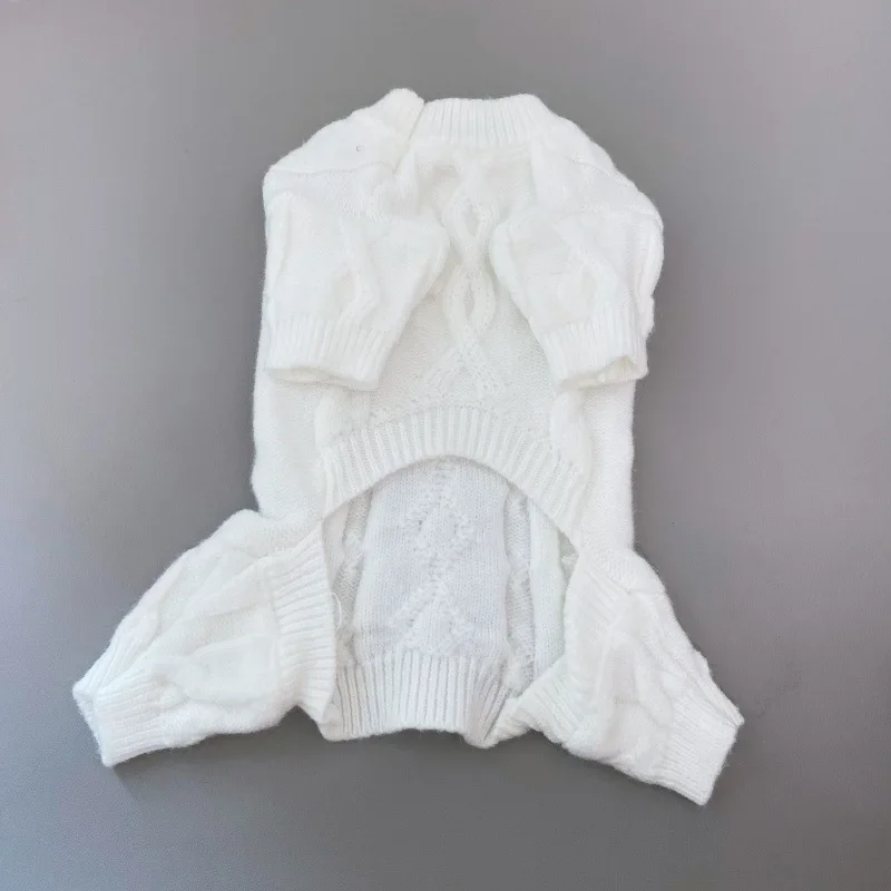 Autumn and Winter New Pet Four-foot Knitted Warm Sweater Dog Medium and Small Dog Corgi Clothes