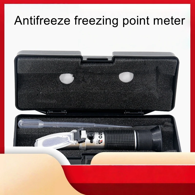 Freezing point meter for detecting battery cell electrolyte specific gravity meter, automobile antifreeze, methanol u