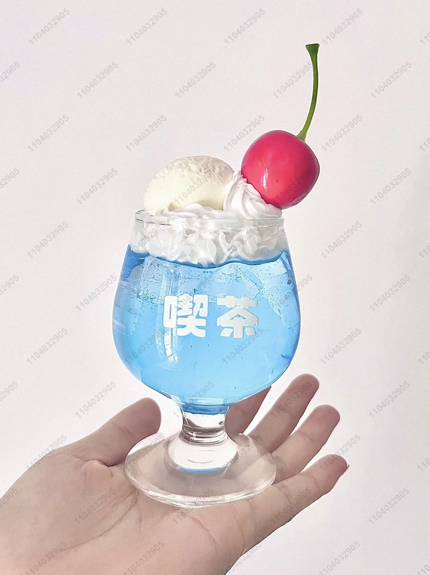 Modelo de taza de bebida de Soda, regalo creativo, adornos de escritorio artesanales, taza de cristal para cobertura de helado de Soda, regalo de decoración para habitación de niñas