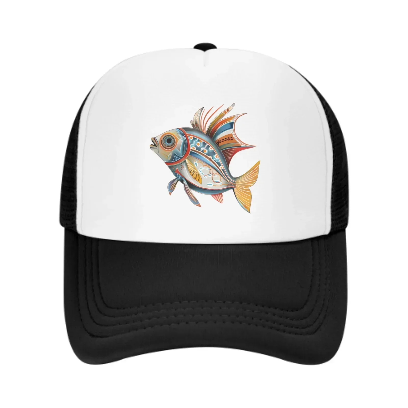 

Colorful Fish Baseball Caps Adjustable Sun Hat for Men Women Casual Trucker Hats Fishing Outdoor Activities Dad Gifts
