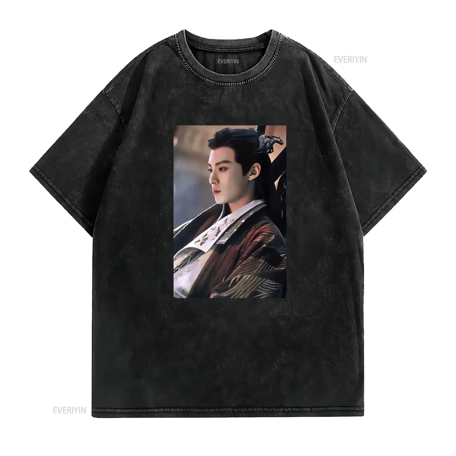 Love Between Fairy and Devil  T Shirt Tops Blouse Wang hedi Yu Shuxin vintage Washed graphic homme Unisex Breathable streetwear