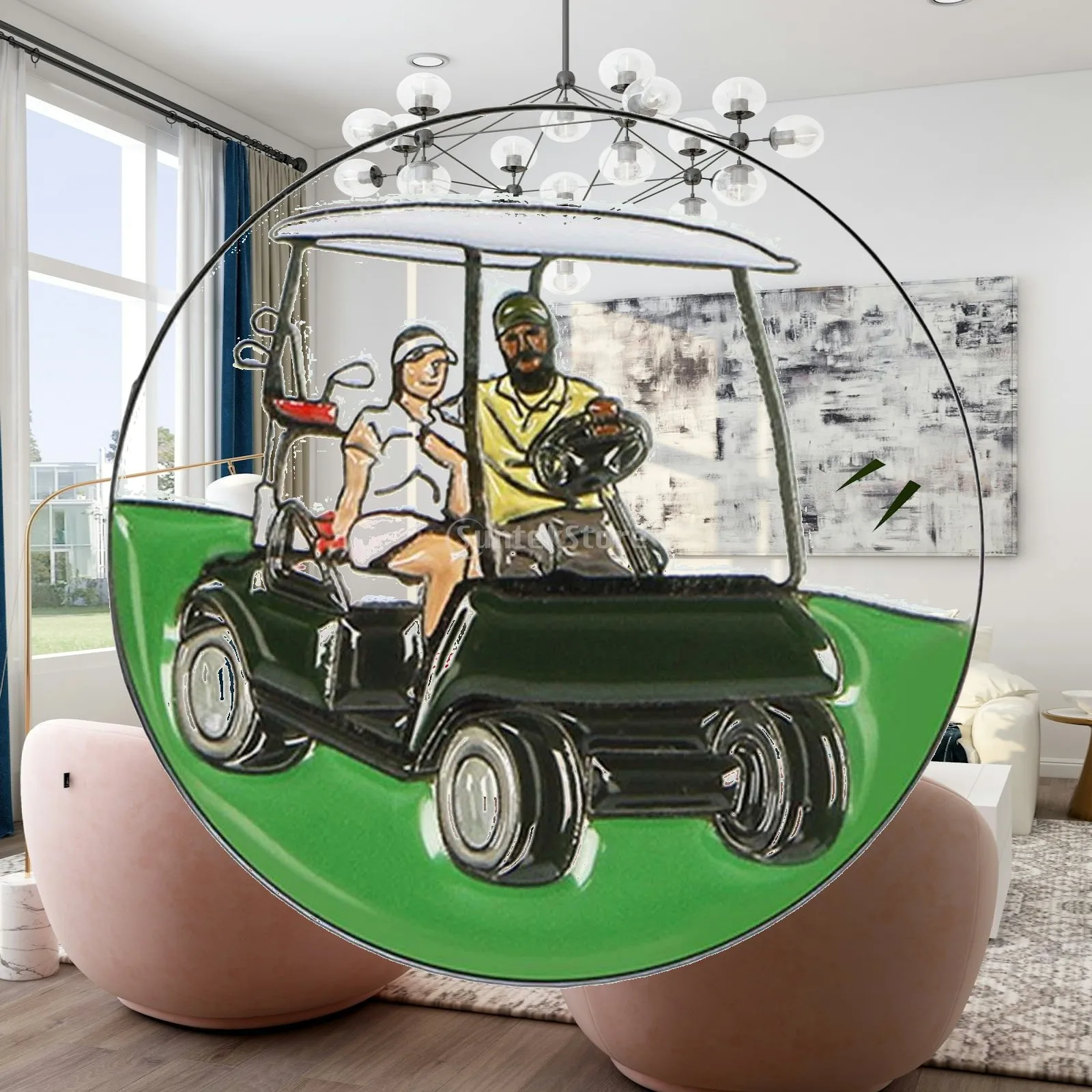 Durable Metal Golf Ball Marker Colorful Enamel Round Piece Novelty Golfer Gift for Hat Clips