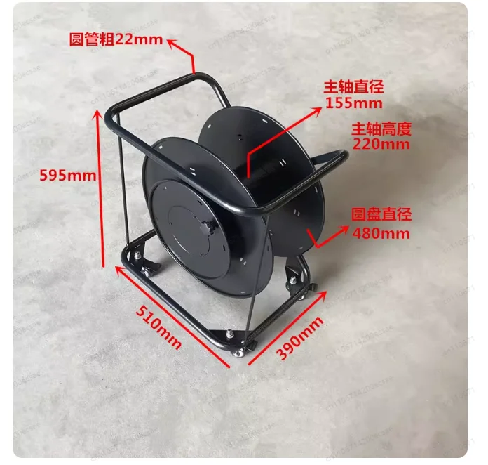 Round Tube Fiber Optic Cable Reel | 480-Coil Capacity, Pair/Disc Design, Durable High-Capacity Spool