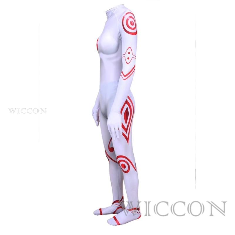 ชุดบอดี้สูทวันฮาโลวีนสำหรับเด็กผู้ใหญ่ลายอนิเมะชุดคอสเพลย์ผู้หญิงเดดแมนวันเดอร์แลนด์ชิโร่