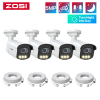 ZOSI C186 2PK/4PK 3K AuroraLux Surveillance PoE Camera 5MP HD True Color Night Vision Security IP Cam Person Vehicle Detection