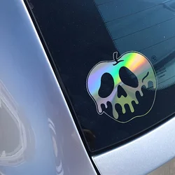 Cool Snow White Poisoned Apple Vinyl Sticker For Car Window Door Bumper Laptop Phone Cup Decoration Halloween Style Decals