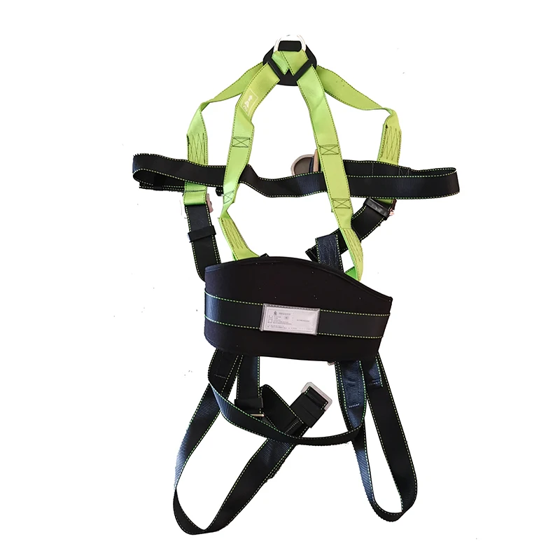 

Polyester Rescue Belt with Safety Rope Carabiner Descender for Emergency Escape
