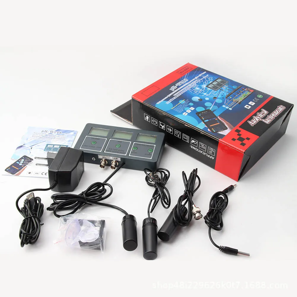 WiFi Water Quality Tester For Multi Parameter PH ORP Salinity For Temperature Monitor For Aquarium Swimming Pool Marine Aquacult