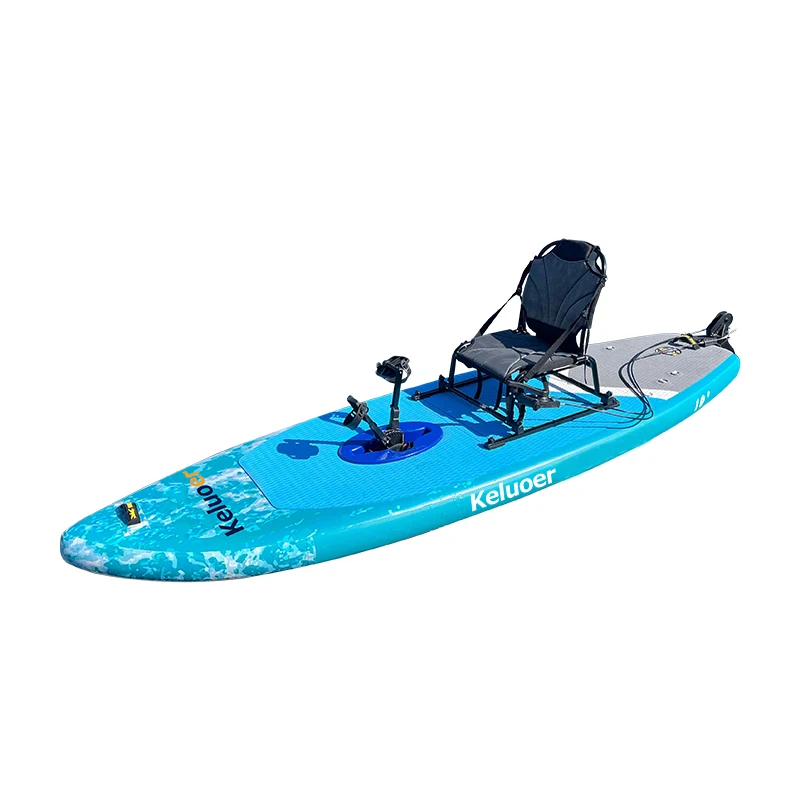

120KG Load Capacity Water Racing Pedal Boat Inflatable Single Surfboard Pedal Boat