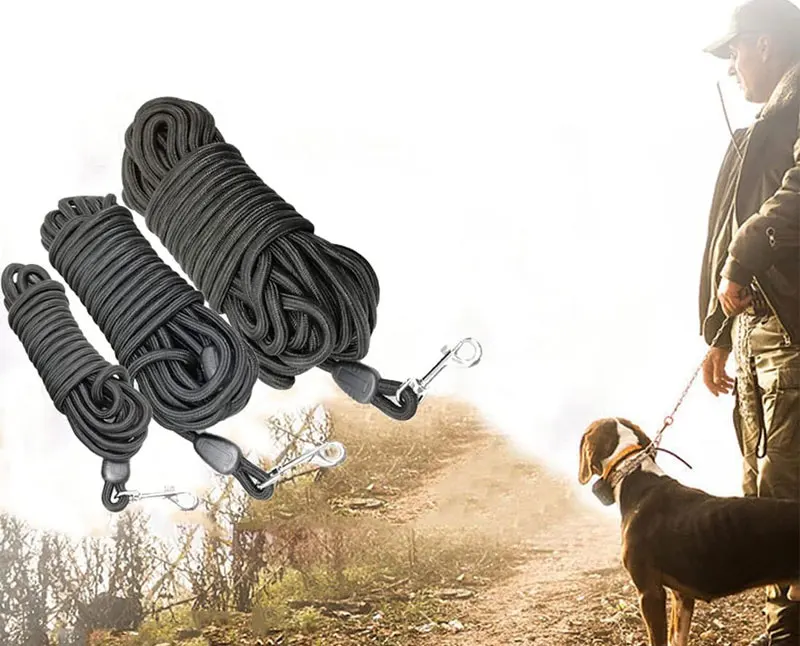 5M/10M/15M lange Trainingsleine für Hunde – robuste Nylon-Rückrufleine für Agility-Training, Hundeleine für mittelgroße und große Hunde – Detail 1
