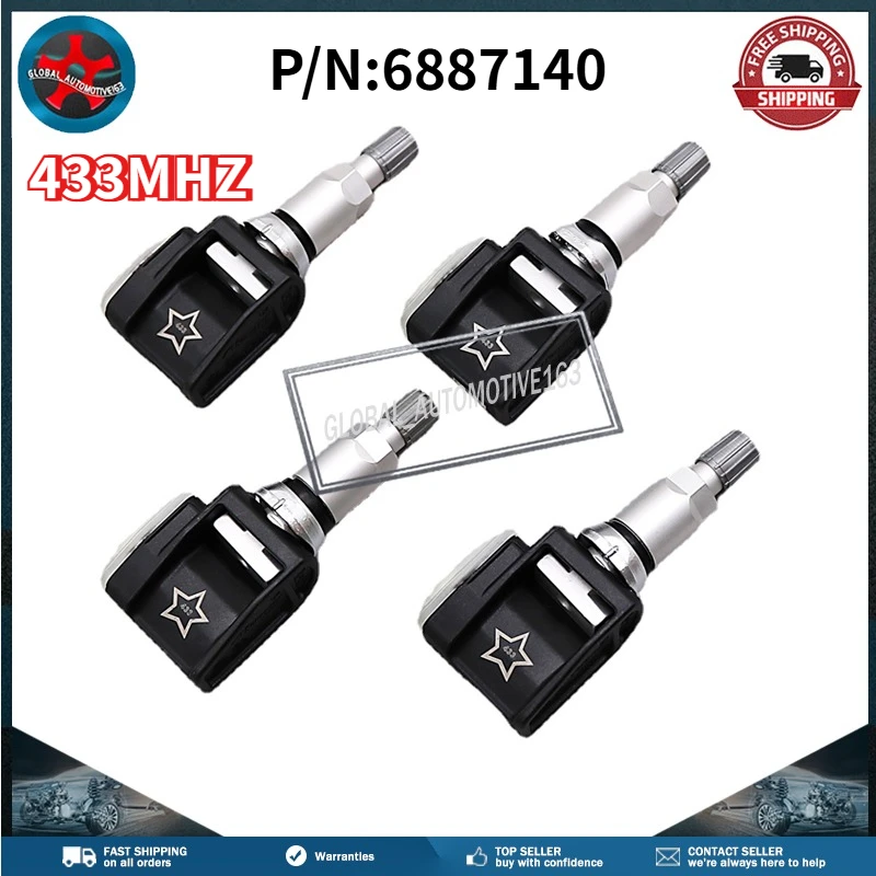 

6887140 Tire Pressure Monitor Systems TPMS Sensor 433MHZ For BMW 5-Series G30 7-Series G11 X3 G01 X4 G02 X5 G05 X6 G06 X7 G07
