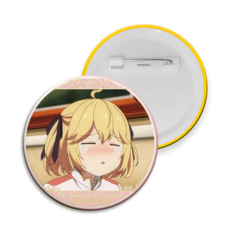 The Magical Revolution Badge Anisphia Wynn Character Brooches Anime Collectible Pin for Fans Cosplay Backpack Clothing Accessory