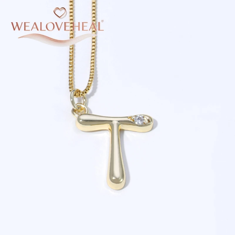 muttertagsgeschenk，Luxuriöse Halskette mit Initialen von A bis Z aus 18 Karat vergoldetem Messing, glänzender CZ-Buchstabenanhänger, minimalistischer Alphabet-Schmuck für Frauen, individuelles Namensgeschenk – Detail 38