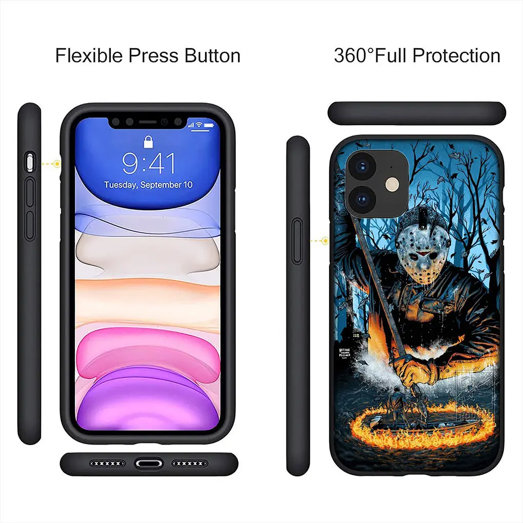 Halloween Curse Of Michael Myers Soft Phone Cover for Apple iPhone 16 15 14 13 12 11 Pro Max 6 6S Plus + SE 16+ 14+ Case