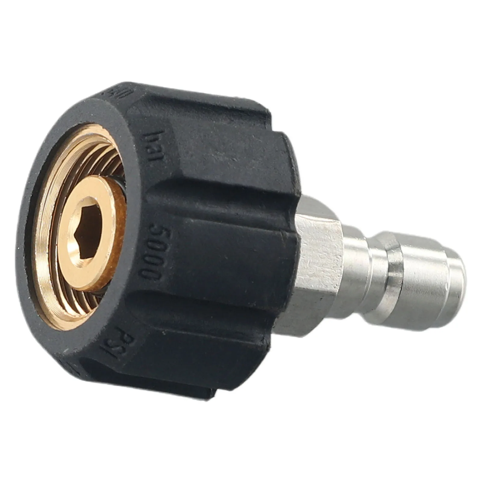 غسالة الضغط طقم محوّل M22 14 مللي متر إلى 1/4 بوصة مجموعة ملحقات التوصيل السريع (2X) المنزل لتقوم بها بنفسك حديقة معدات الطاقة استبدال الوصول #2