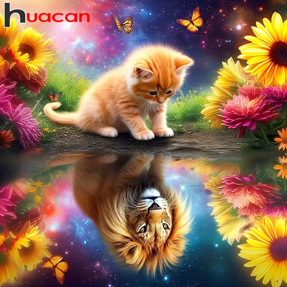 Huacan 2025, neue Kollektion, Diamant-Gemälde, Delphin, Himmel, Diamant-Stickerei, Meer, Sonnenuntergang, Mosaik, Kunst, Dekoration, Gemälde