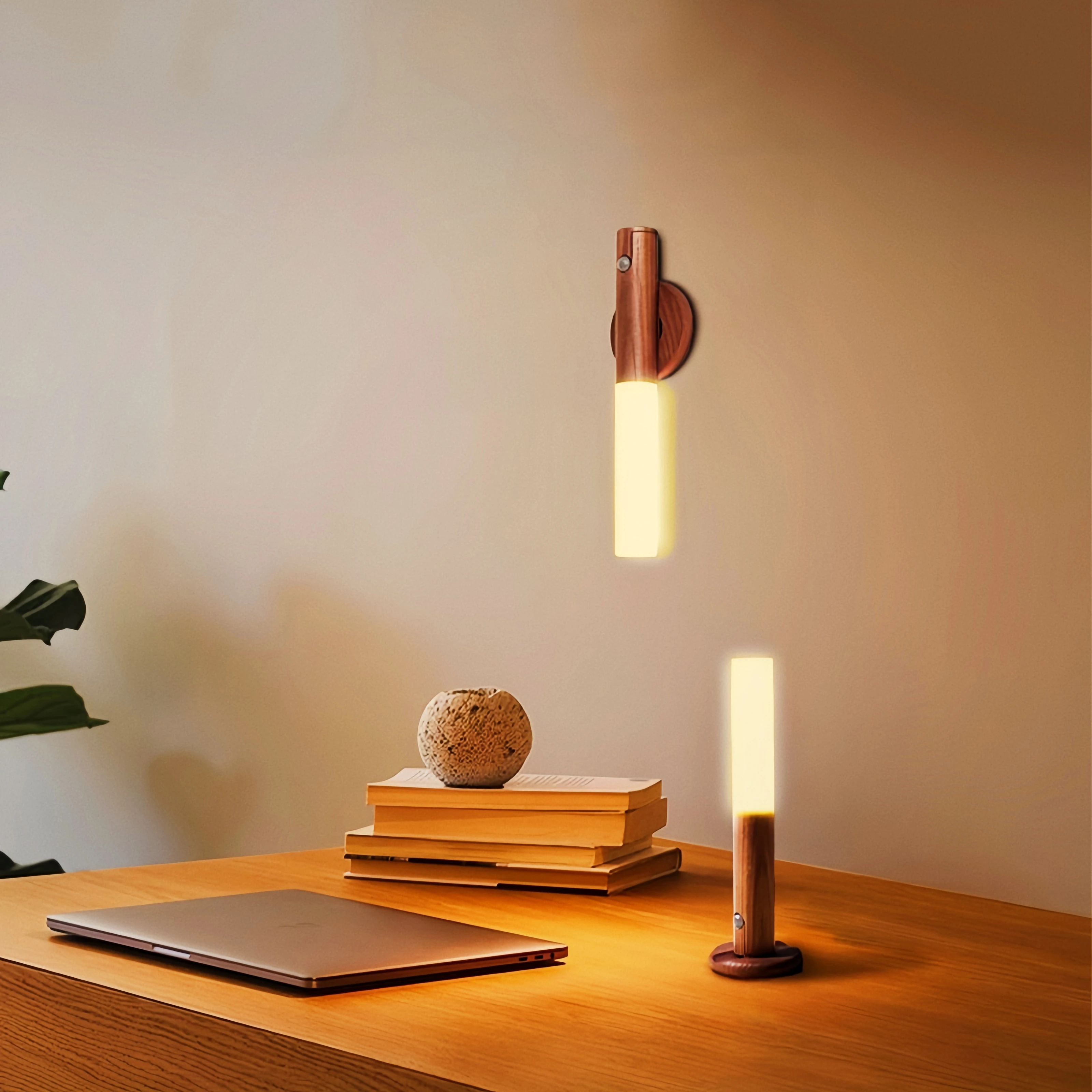 Magnetic LED Wall Light  Intelligent Human Body Induction Night Light Rechargeable Wall Light, Household Toilet Wall Light