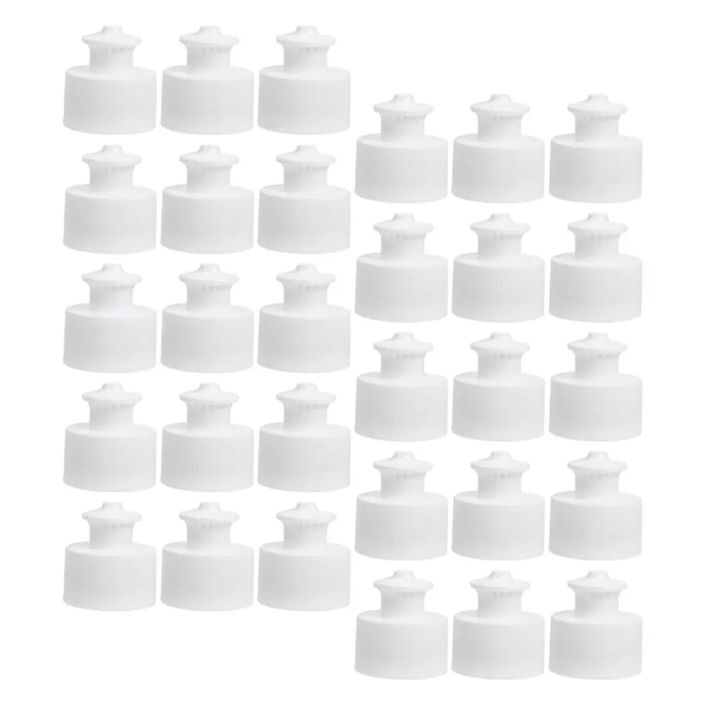 

30 Pcs Sports Pull Cover Mineral Water Bottle Caps Bulk Simple Beer Plastic for Crafts Travel Bottles Replacement