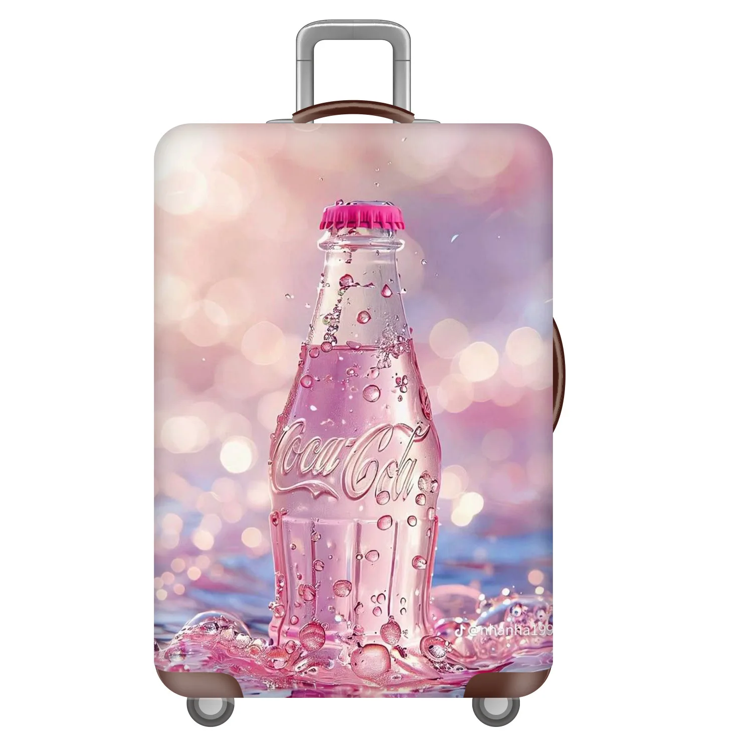 Thickened travel luggage protective case trolley case, machine washable washable polyester, ideal for airports and hotels