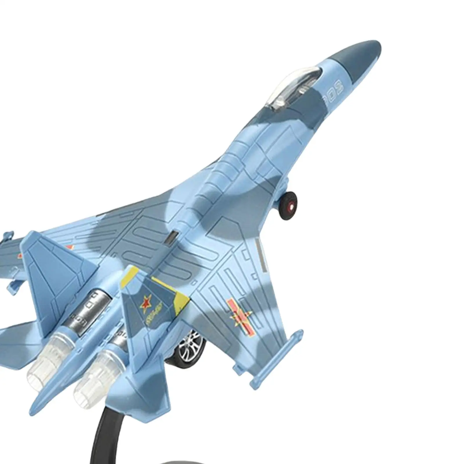 

1/100 Scale SU35 Model with Light and Music Plane Model for Cafe Office