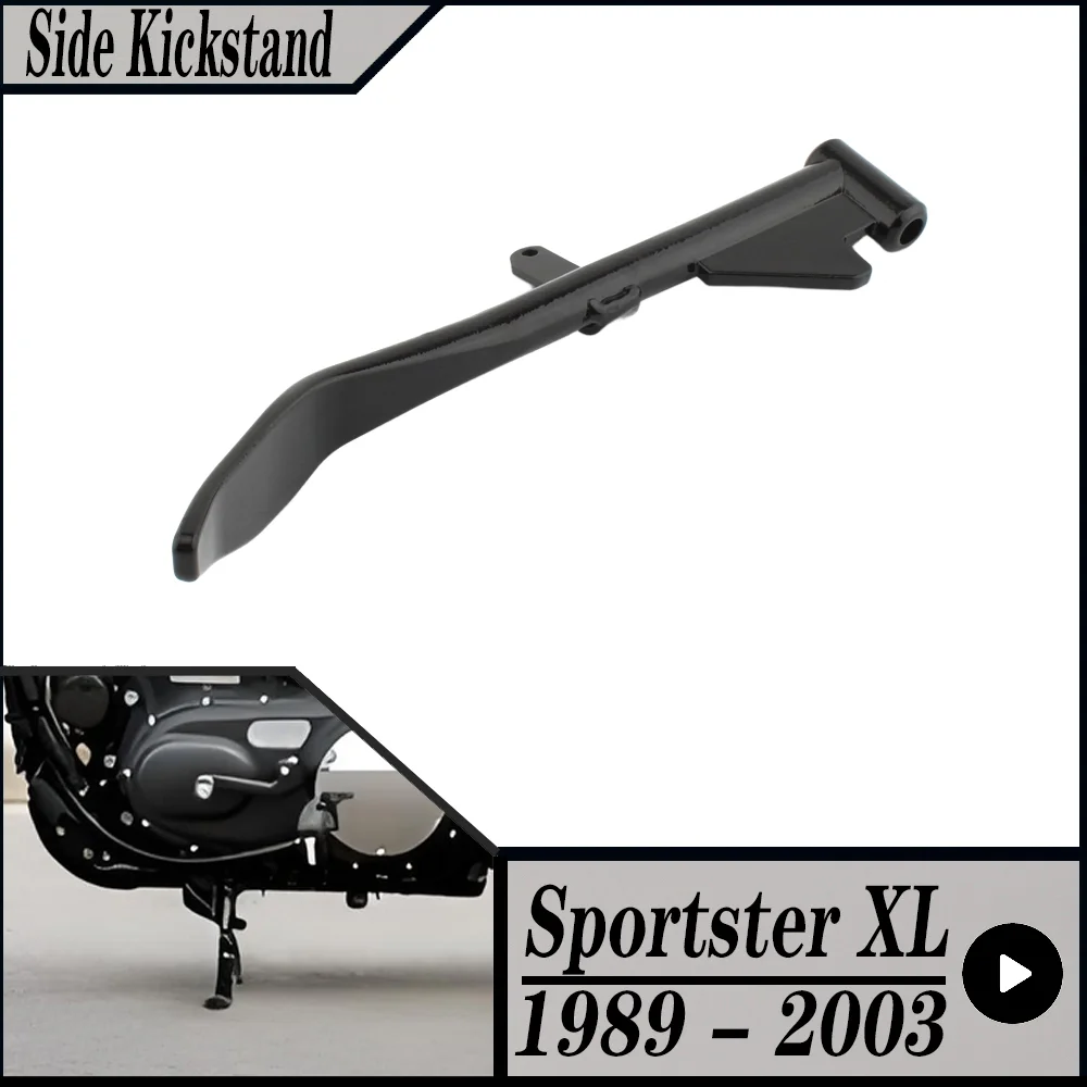 FOR Harley Davidson Sportster 883  1200 XL883R XL883C  XL1200C  XLH1200 XLH883 Deluxe  Motorcycle Side Jiffy Kick Stand 50072-92