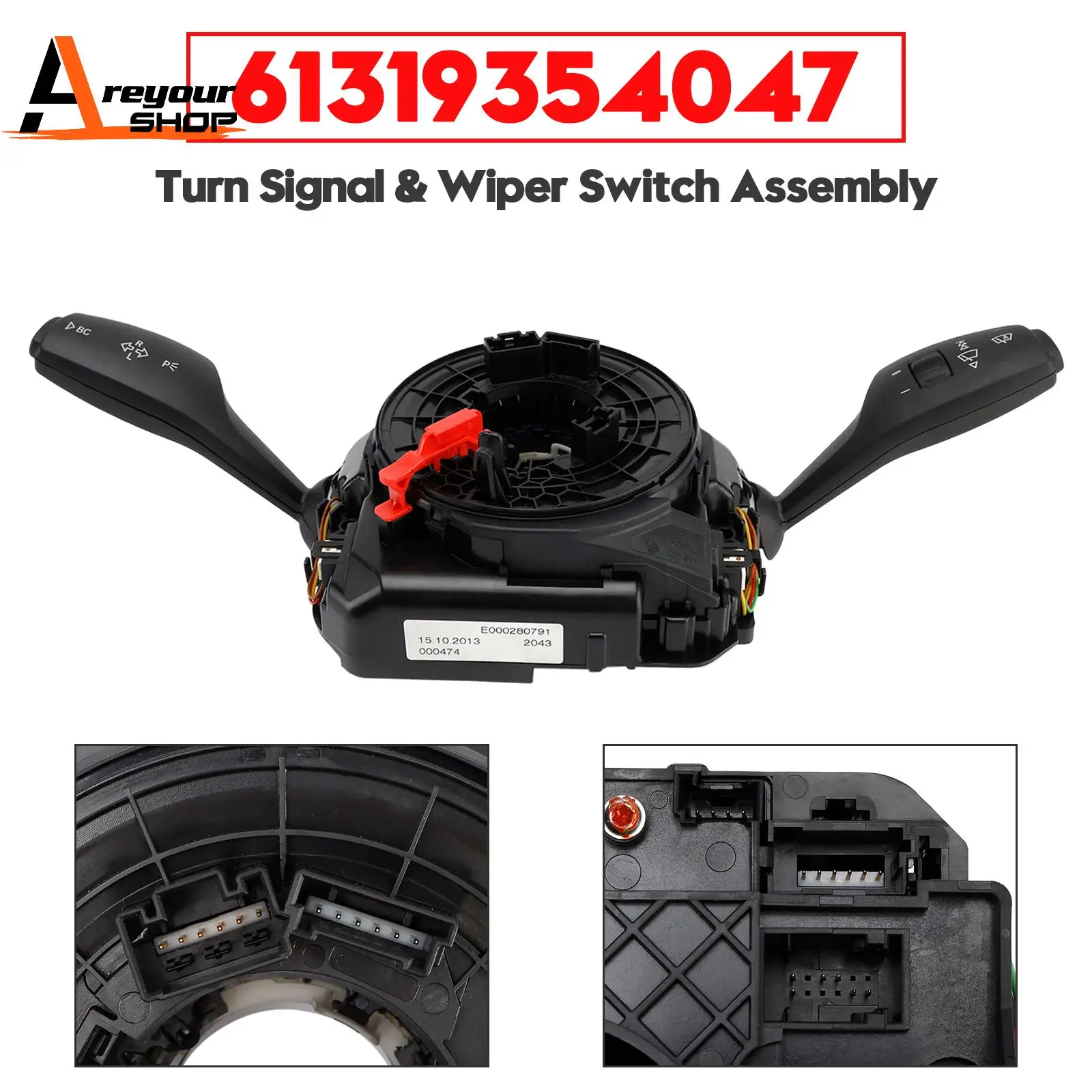 

61319354047 Turn Signal & Wiper Switch Assembly for BMW F07 F10 F12 F13 F06