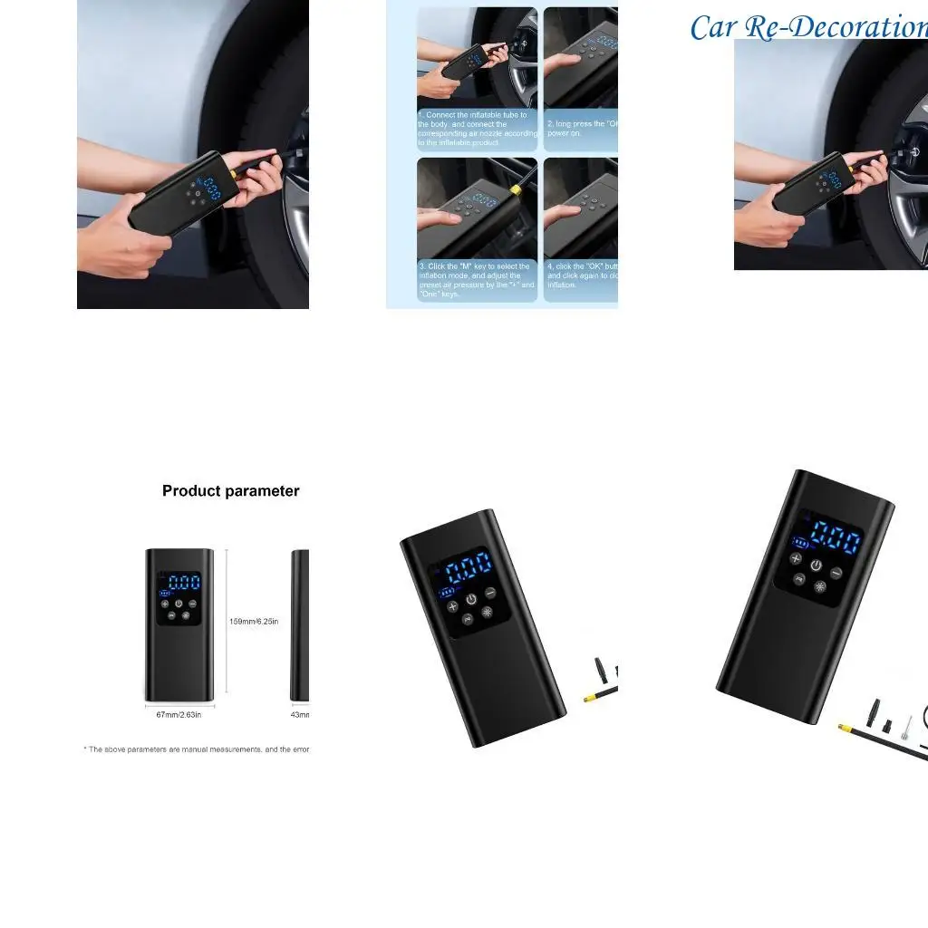 

R58d портативный автомобильный воздушный компрессор универсальный насосы надувных шин с фонариком