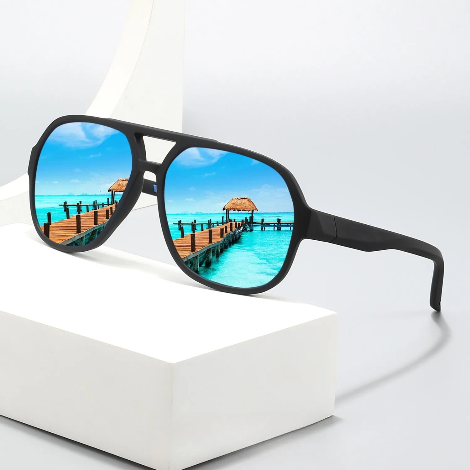 

P09 Retro Aviator Polarized Sunglasses Men Women TAC UV400 Protection Driving Fishing Cycling Outdoor Sports Pilot Sun Glasses