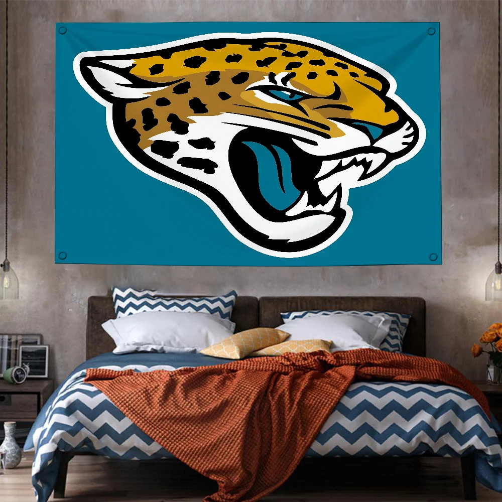 3X5 FT Jacksonville Jaguars Home Decoration Garage Flag Pole Country Flags for Rooms Christmas Decorations Car Flag to Hang Blm