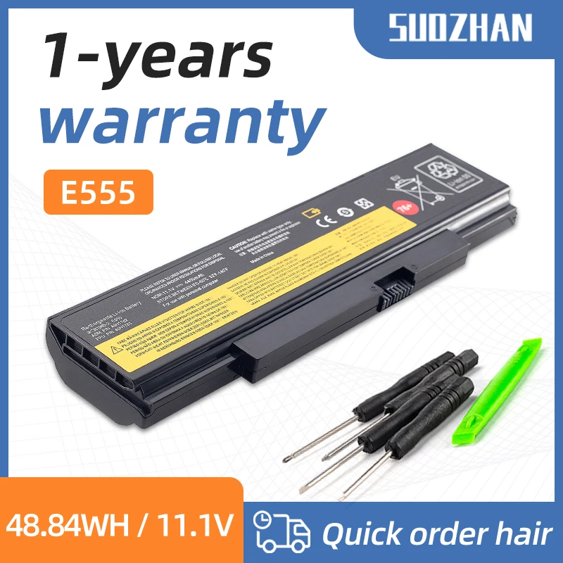 SUOZHAN  New 45N1762 45N1763 Laptop Battery For Lenovo ThinkPad E555 E550 E550C E560 E565C 45N1759 45N1758 45N1760 11.1V 4400mAh