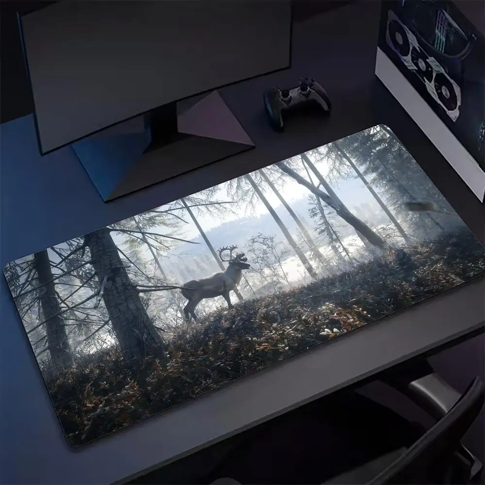 

Коврик для мыши в стиле аниме «Охотник на звонок дикого», коврик для клавиатуры, настольные коврики, кавайная резина, нескользящий настольный коврик, XXL90x40 см