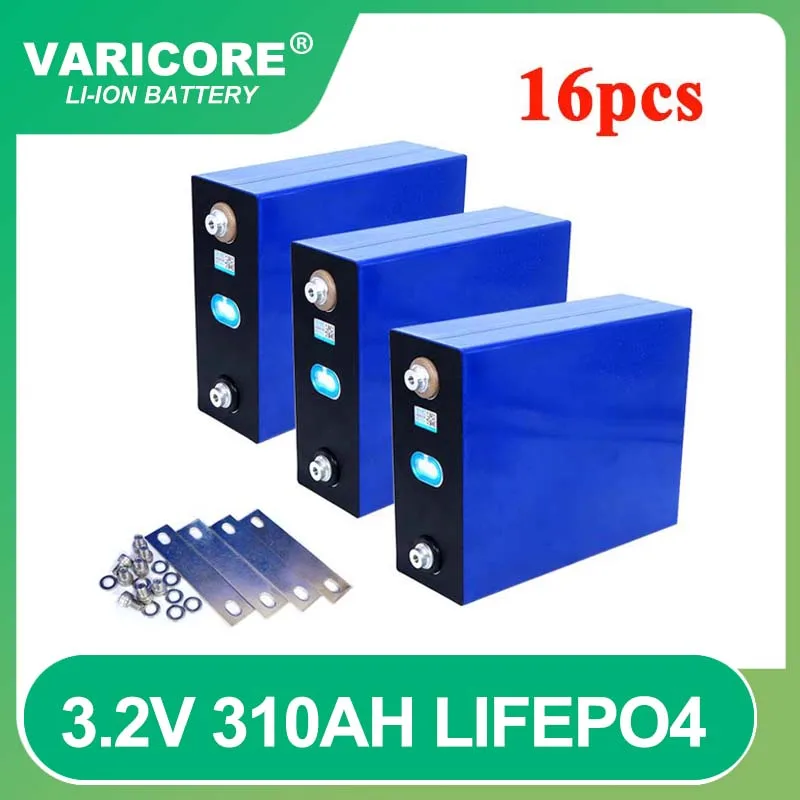 

16PCS VariCore 3.2V 310Ah lifepo4 battery 12V 24V Rechargeable battery for Electric car RV Solar Energy storage system Tax Free