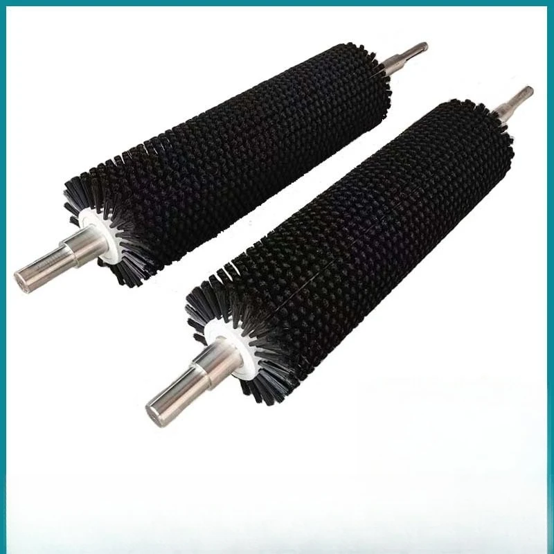 

Industrial Brush Roller Nylon Dust Removal Round Cylinder Glass Washer directly