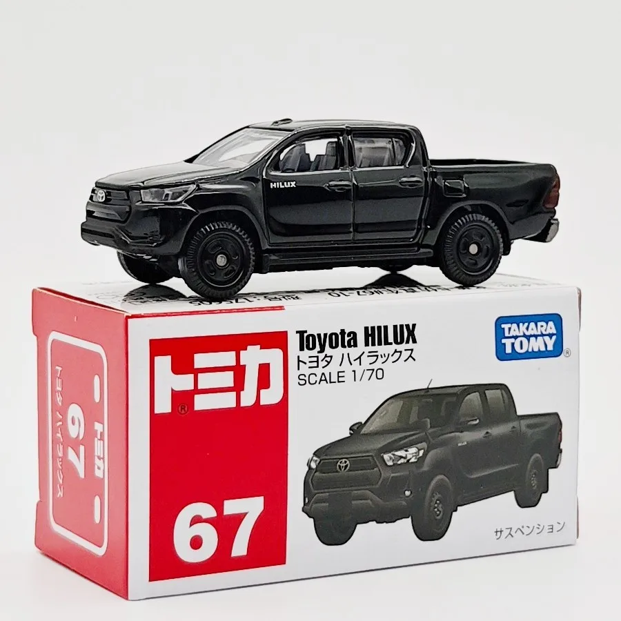 

Takara Tomy Black Toyota Hilux Pickup Diecast Alloy Model Car 1/70 Scale Simulation Vehicle For Collection Enthusiasts