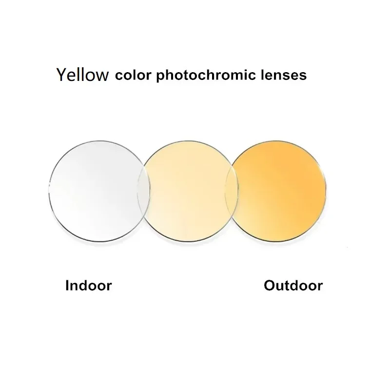 Meekleurende Lenzen 1.56 1.61 1.67 Optische Recept Lens Kleur Veranderen Anti-Uv Mannen Rijden Bril MR-8 Super Tough Hardheid - afbeelding 1