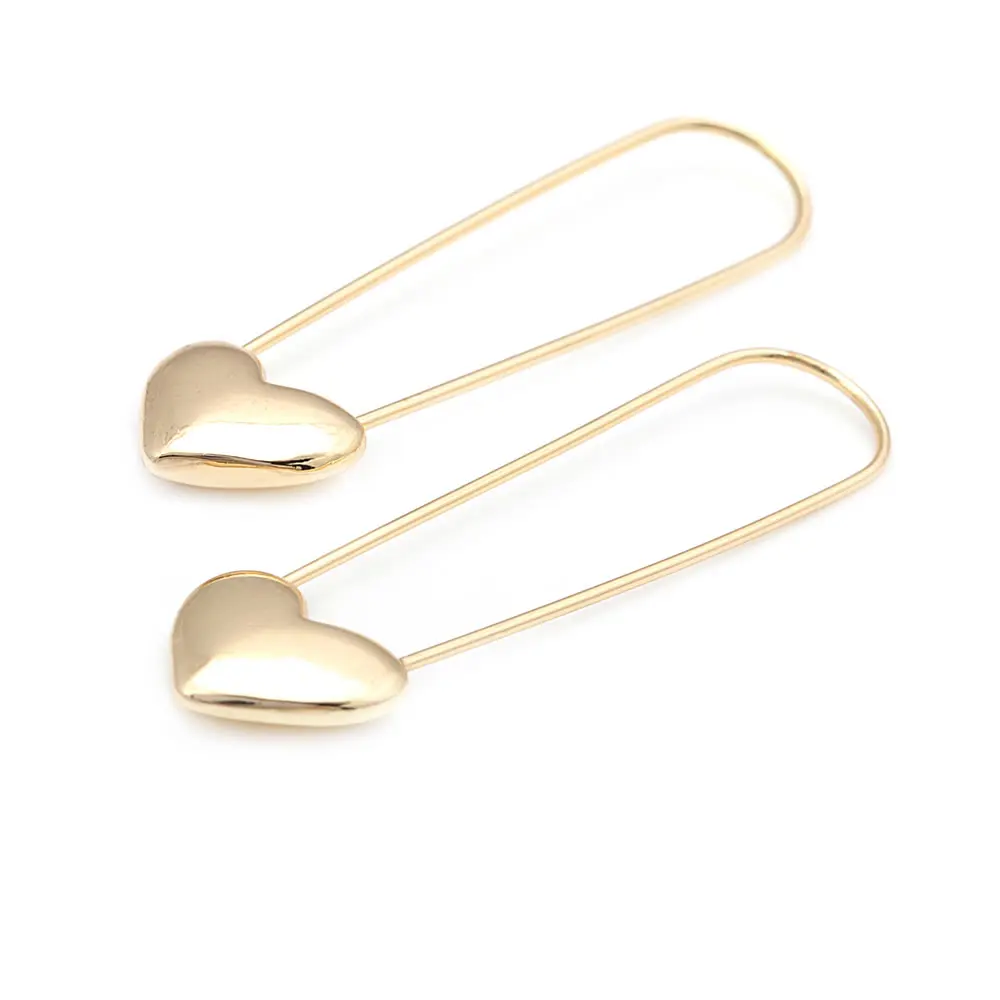 4PCS 18K Gold Color Brass with Heart Long Earrings Hook Women\'s Earrings High Quality Diy Accessories Rosediy official-website