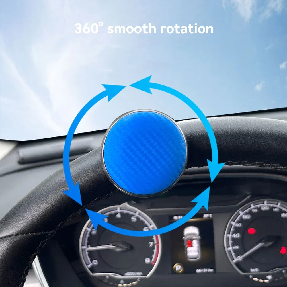 Car Wheel Spinner Rotating Steering Wheel Knob An-slip Ball Shaped Bearing Power Handle One Hand Steering Boost Automobile Parts