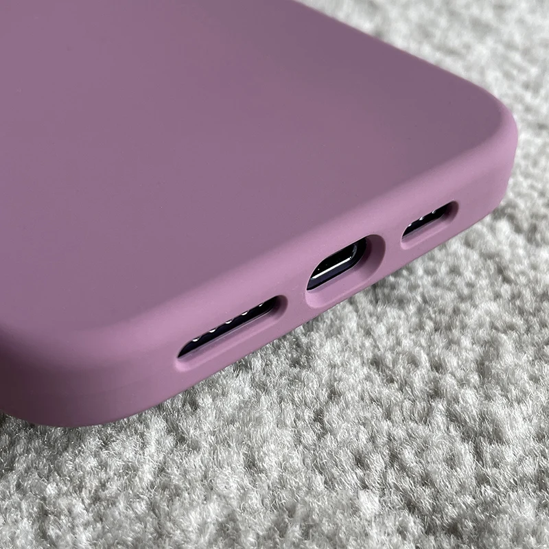 Capa de Silicone oficial Candy Color para iPhone, Capa Protetora de Câmera, iPhone 13, 12, Mini, 15, 14 Pro Max, 12 Pro