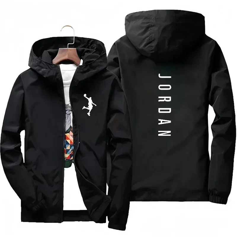 2026 New Men Windproof Waterproof Hooded Zip Up Jacket, Spring Autumn Outdoor Fishing Daily Leisure Sport Coat