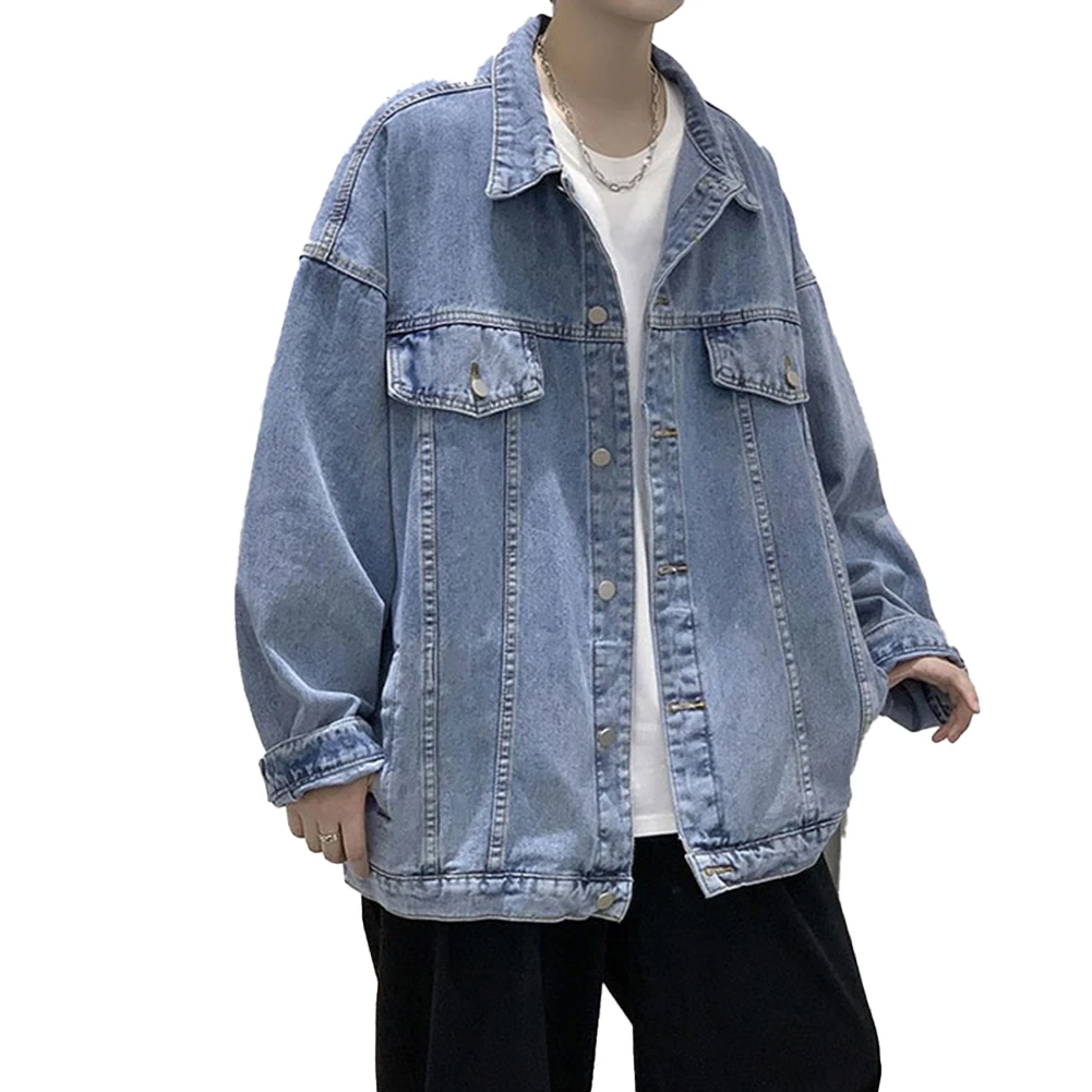 

Повседневная верхняя одежда, мужской кардиган на пуговицах спереди, модная мужская куртка-кардиган в стиле хип-хоп из полиэстера с однотонным узором в стиле ретро