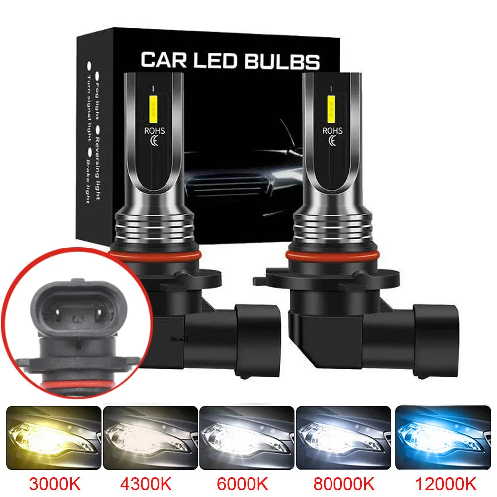 2Pcs HB4 9006 H11 HB3 ZES 1860 100W 6000K 4300K Fog Light Driving Bulb DRL Daytime Running Light Bulbs Car Accessories