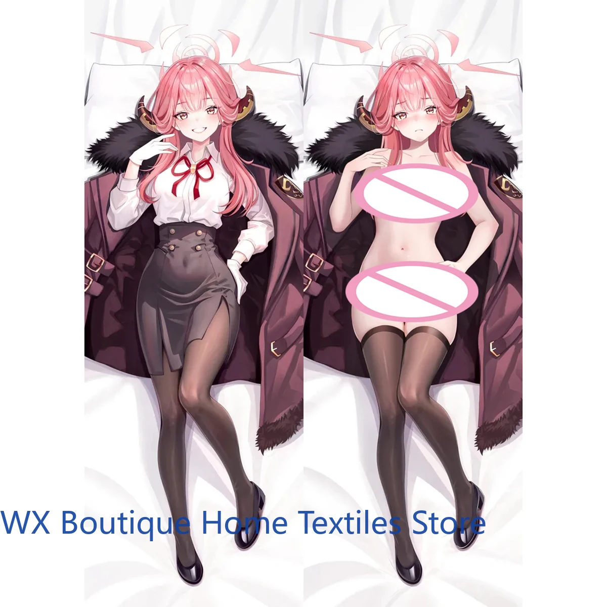 

Dakimakura Rikuhachima Aru Bluearchive Anime Body Pillow Cover Double-Sided Print Pillowcase