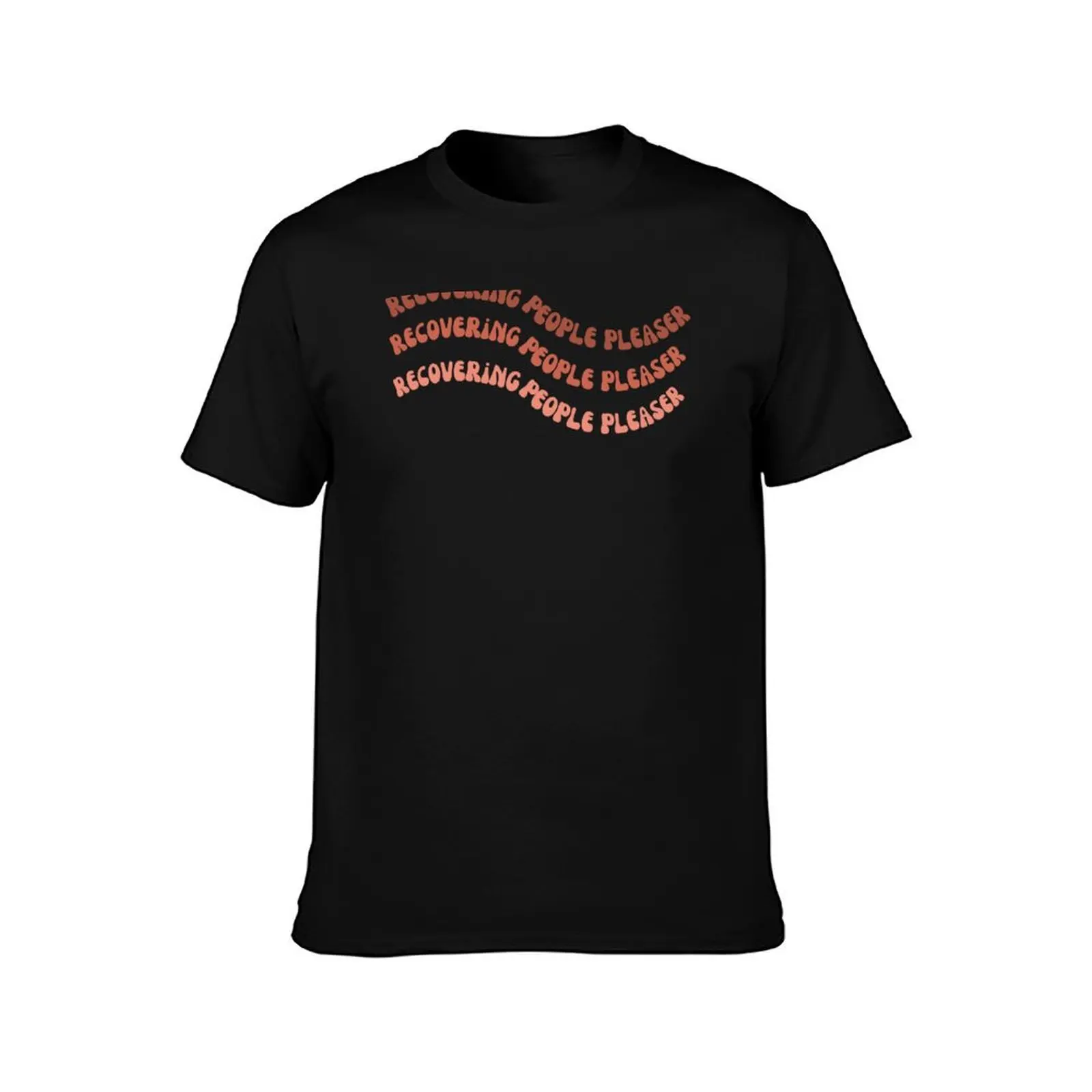 Recovering people pleaser T-Shirt Simple Casual Short Sleeve Cotton T-Shirt