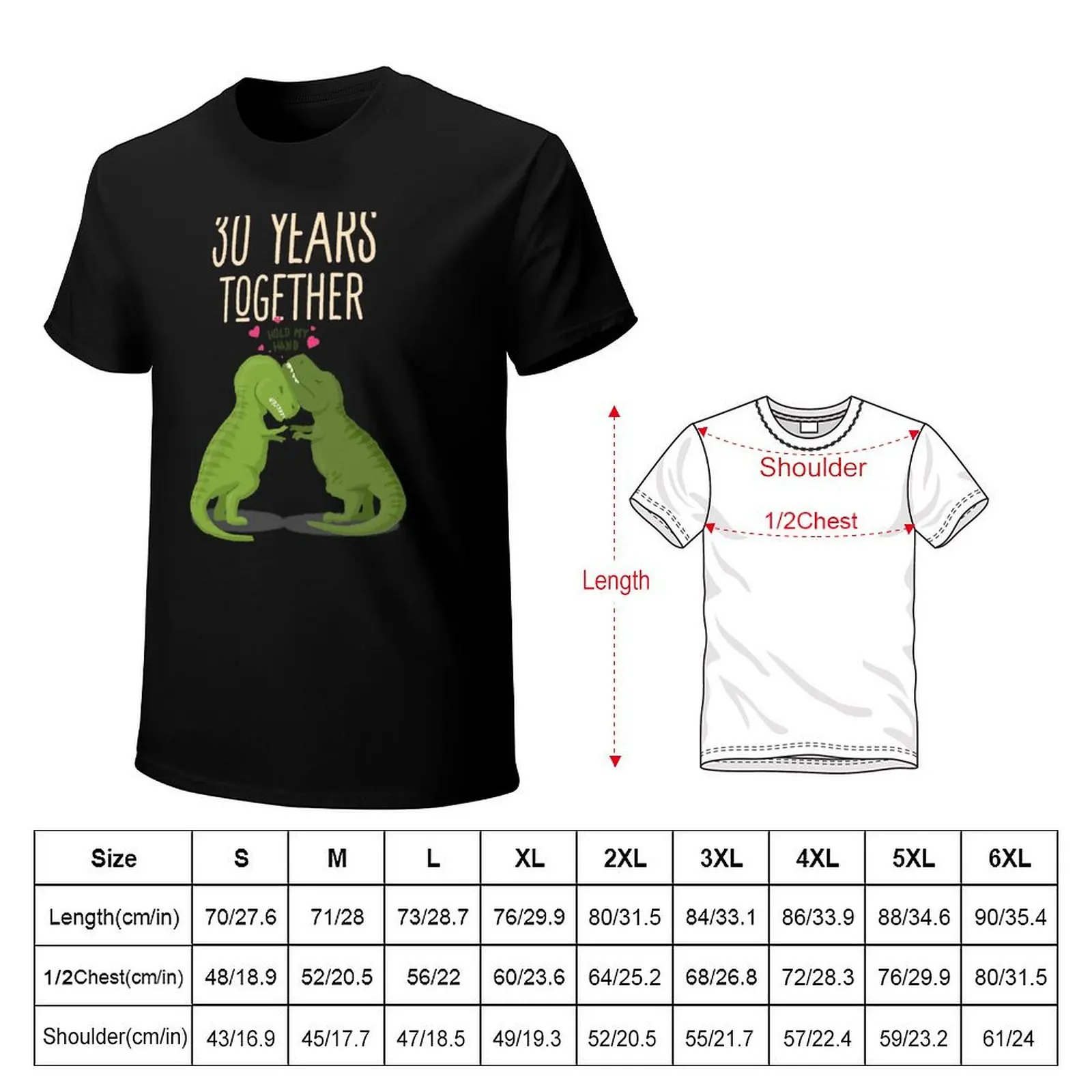 30 Years Together Anniversary, Matching T-Rex 30th Wedding Anniversary Photo Op Shirts T-Shirt Performance Dry Fit T-Shirt